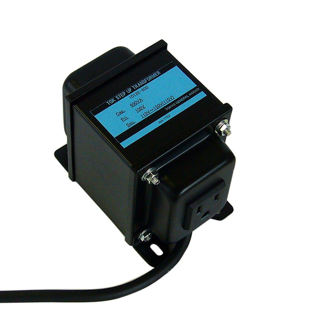 

Transformer Made in 100V to with Ground Model Overseas Workshop, Japan, Step-Up Transformer, 600W, 110-120V, Pin, 1012E-600 (For Products) чорний