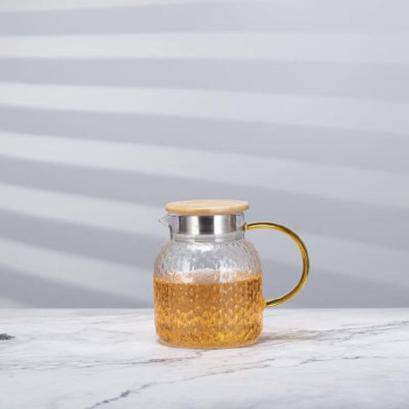 Shangqi 1L Hammered Glass Water Pitcher