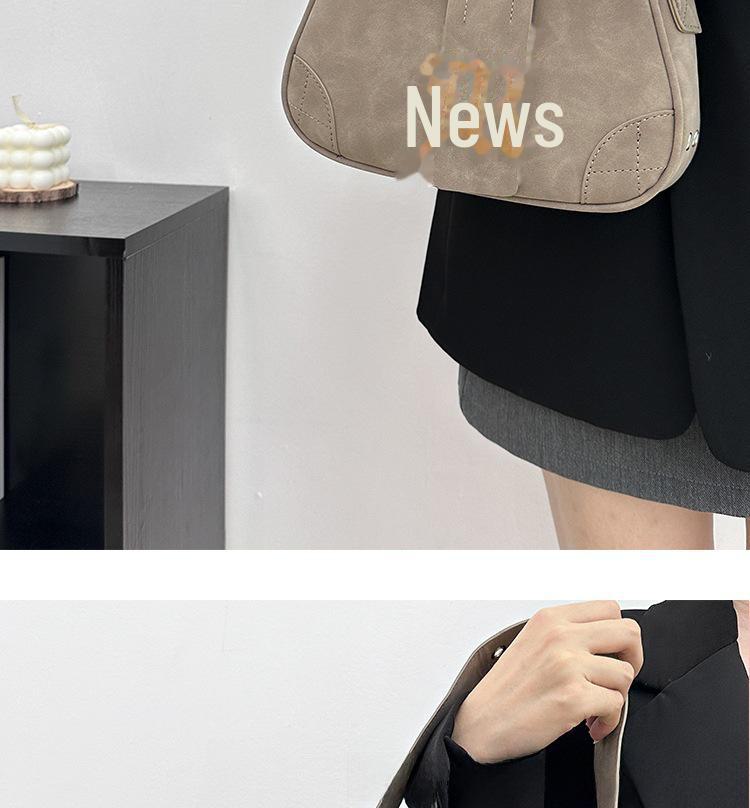 Damenhandtaschen im Retro-Wildleder-Design: Schulter- und Unterarmtaschen mit großem Fassungsvermögen für den Sommer.