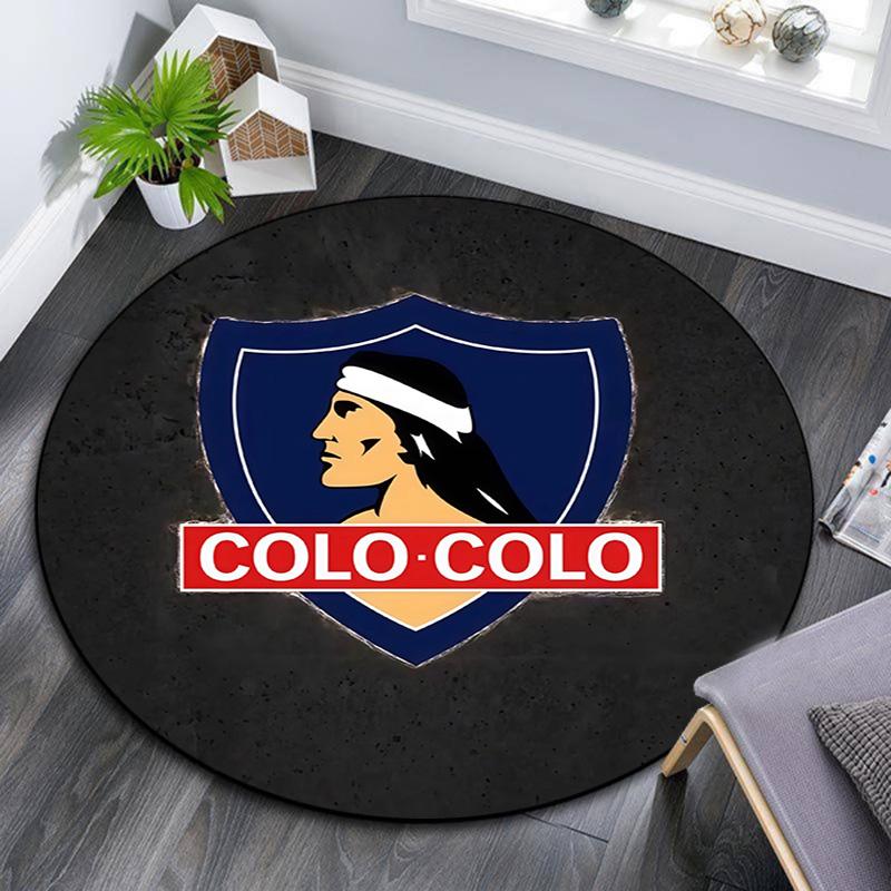 CSD Colo‑Colo Round Area Rug,Carpet Rug for Living Room Bedroom Sofa Playroom Decor,Non-slip Floor Mat