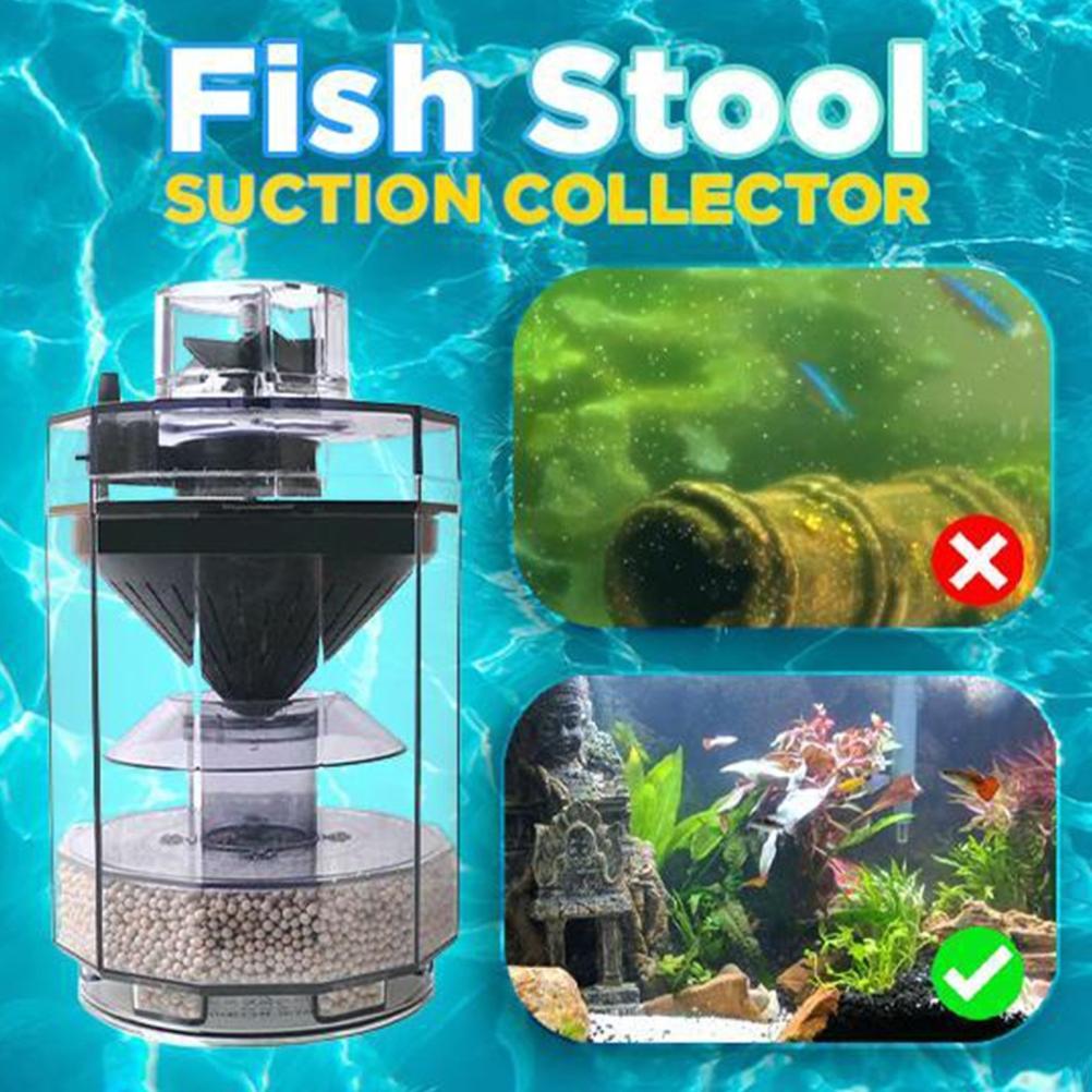 Fischkot-Sammler Fischbecken-Abfall-Sammler Automatischer Filter Aquarium-Reinigungsgerät