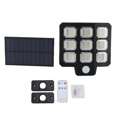 Applique Murale Solaire IP65 Étanche Couverture 270 degrés Ultra Lumineuse 3 Modes Capteur de Mouvement PIR Solaire