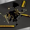 Dual-Tip Gold & Silver Paint Marker: Soft & Hard Tips, Waterproof, Colorfast for DIY & Invitations.