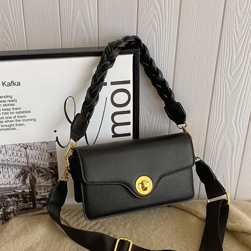 French Chic Women s Fashion Bag 2023 New Autumn Winter Vintage Casual Small Square Bag High-end Feel Crossbody Bag чёрный