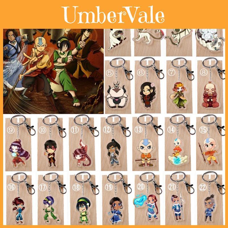 Avata O Último Mestre do Ar Chaveiro Acrílico Appa com Design de Pingente Transparente