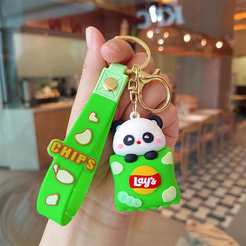 Entzückender Cartoon Tier Schlüsselanhänger Silikon Niedlicher Schlüsselanhänger für Taschen und Schlüssel
