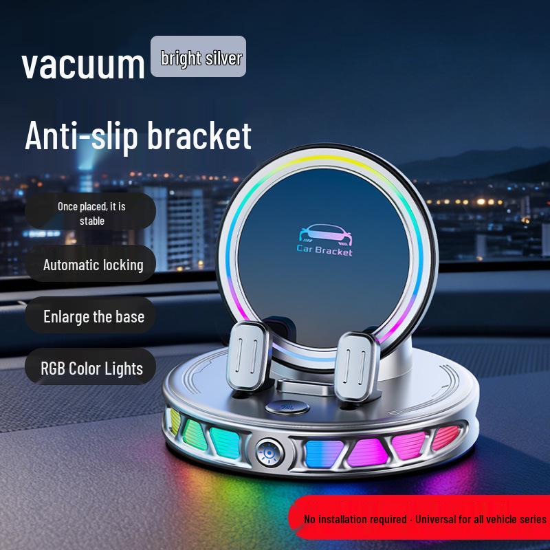MagSafe Magnetic Car Phone Holder - Suction Cup, Rotating, Folding, Dashboard Mount.