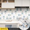 Eco-Friendly Kitchen Anti-Oil Stickers: Self-Adhesive, Waterproof, Heat-Resistant Tile and Stove Top Renovation Wallpaper.