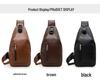 Men's Korean Style Multifunctional Crossbody Chest Bag - Fashionable Soft Leather Small Backpack Trend.