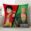 One Piece Luffy Pattern Pillowcase Decorative Pillow Cover For Sleep Pillow Sofa Living Room Bedroom Indoor Home Decoration