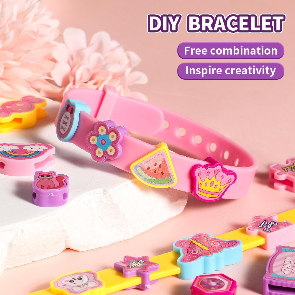 Bracelet Making Kit for Girls DIY Jewelry Craft Kits Letter Bracelet Toys Gifts for Party Supply and Travel Activities