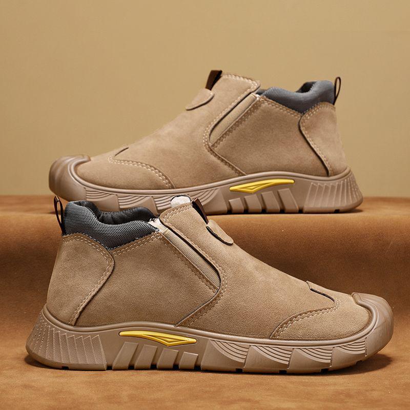 Northeast Men's Winter Fur-Lined Snow Boots: Non-Slip, Thick Cotton, Stylish Sports Footwear