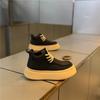 Autumn and winter new light luxury high-end ruffian handsome fried street shoes velvet warm cotton shoes casual shoes