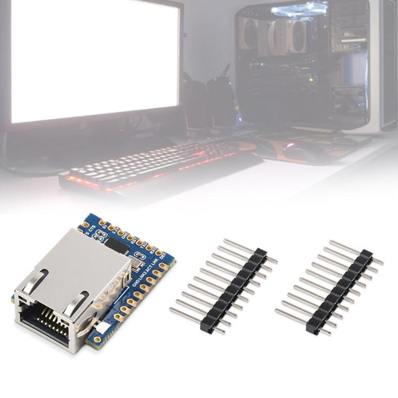 TTL Serial Port To Ethernet Converters Mini Module UART To Ethernet Data Transmission Module For Industrial Automation