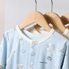 Baby Cotton Jacquard Romper: Breathable Summer Bodysuit for Boys & Girls