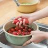 Hui Si Dual-Layer Kitchen Colander and Storage Basket for Fruits and Vegetables