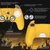 PlayVital PS5 Controller Silicone Cute Controller Cover Skin Protector with Thumb Grip Caps Touchpad Stickers Cover, (Demon Style) & (Yellow)
