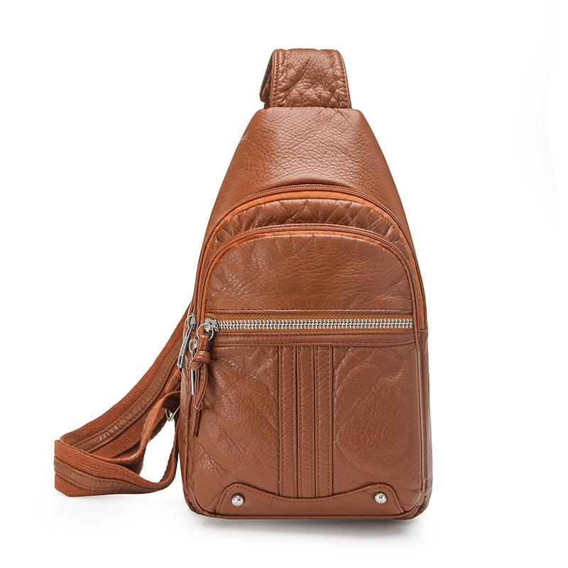 Women's Shoulder Bag PU Chest Bag Lightweight Travel Crossbody Bag