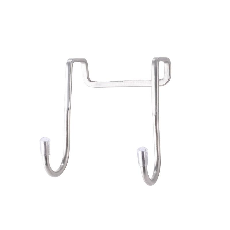 1Pcs Double S-Hooks Stainless Steel Easy No-Punch Installation Versatile Cabinet Door Hangers