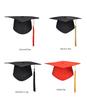 School Graduation Party Tassels Cap Mortarboard University Bachelors Master Doctor Academic Hat NEW Black Mortar Board