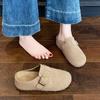 Women's spring summer new retro baotou drag platform lazy shoes wear niche casual cool slippers