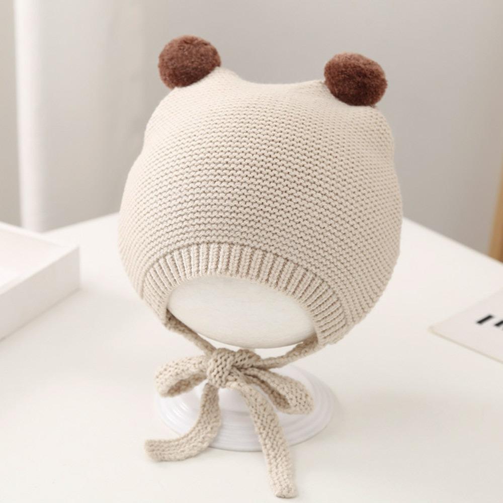 3-24 Měsíců Měkká Pletená Čepice Vlněná Bambule Dětské Čepice Módní Baret Čepice Chlapci Dívky