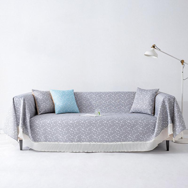 

Чехол для дивана, ткань, полотенце, пылезащитный универсальный чехол для дивана, летний крутой чехол для дивана, не царапающий домашних животных 45*45cm серый