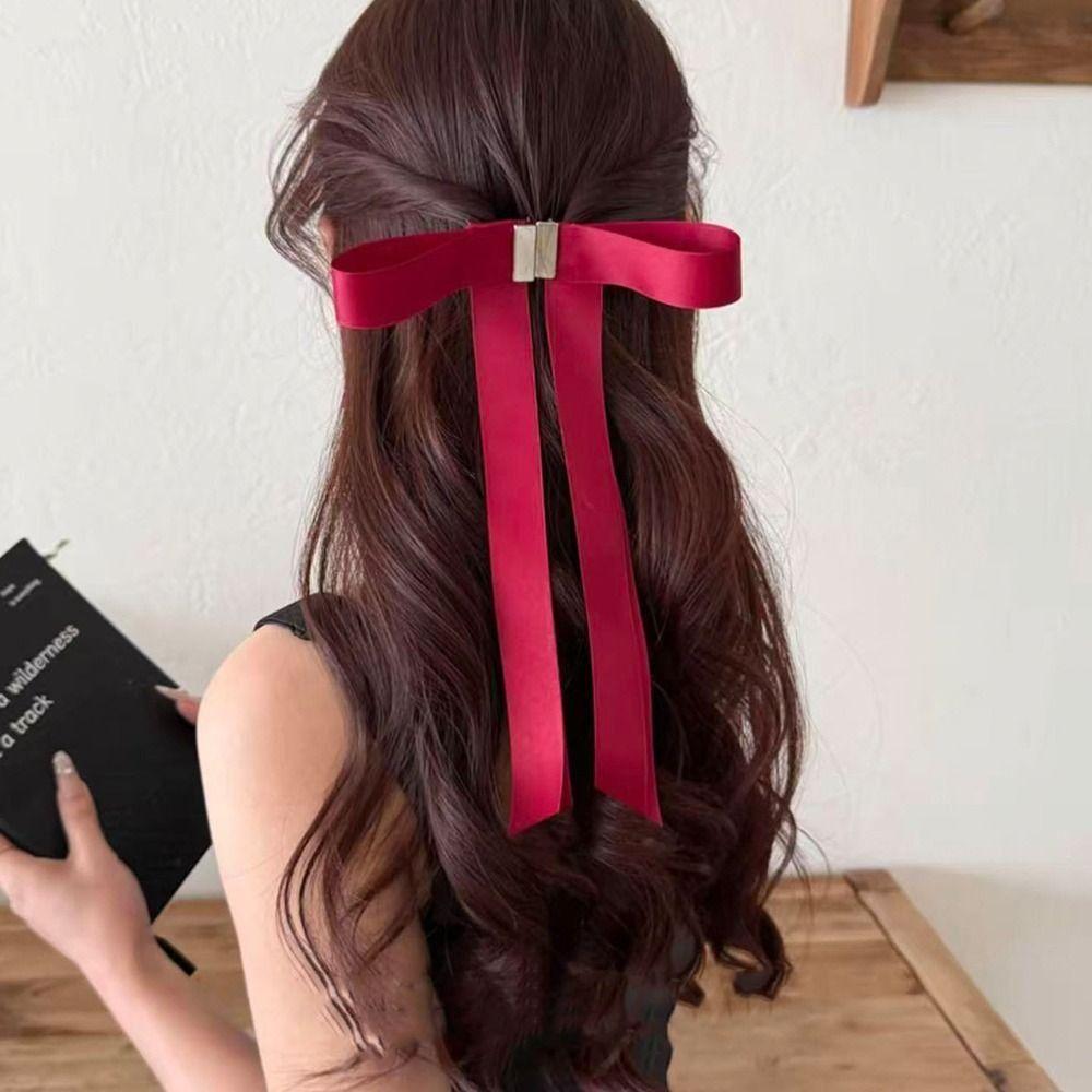 Long Ribbons Magnetic Hair Clip Strong Hold Elegant Hair Accessories  Change Hairstyling