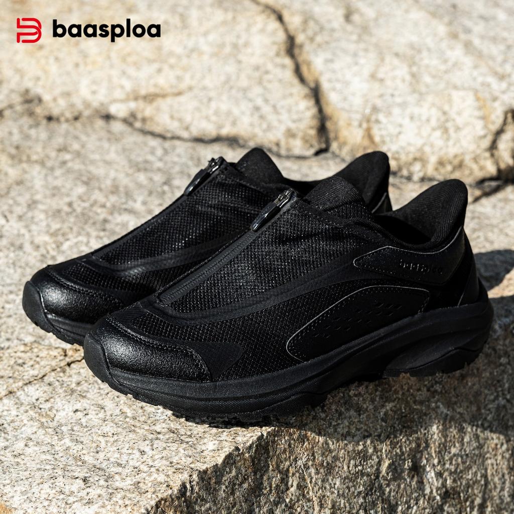 BAASPLOA Men's Outdoor Hiking Boots Hiking Shoes Men's Rotating Buckle Lightweight Non-slip Men's Outdoor Brand Men's Shoes Winter Upgrade Thickened