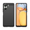 Hurtel Xiaomi Redmi 13c Carbon Silicone Case Black