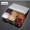 SIFAR Stainless Steel 4-Compartment Seasoning Box
