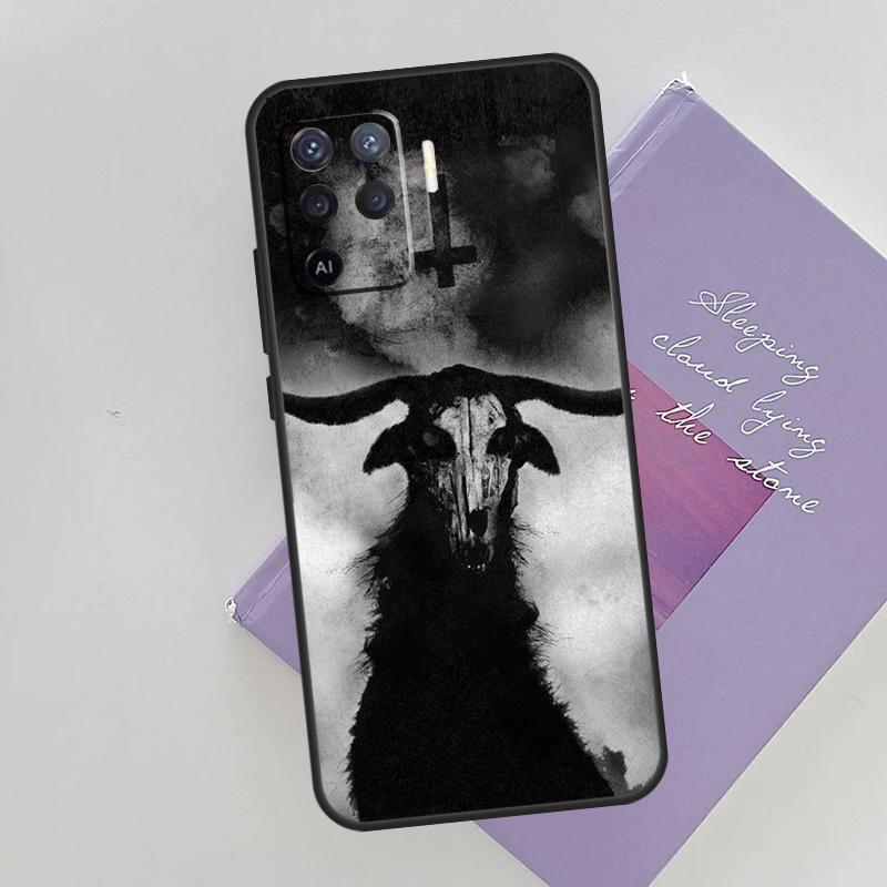 Devil Satan Dark Art Cover For Oppo A78 A98 A74 A54 A94 A15 A16 A17 A52 A72 A76 A96 A53 A57S A58 A5 A9 Phone Case