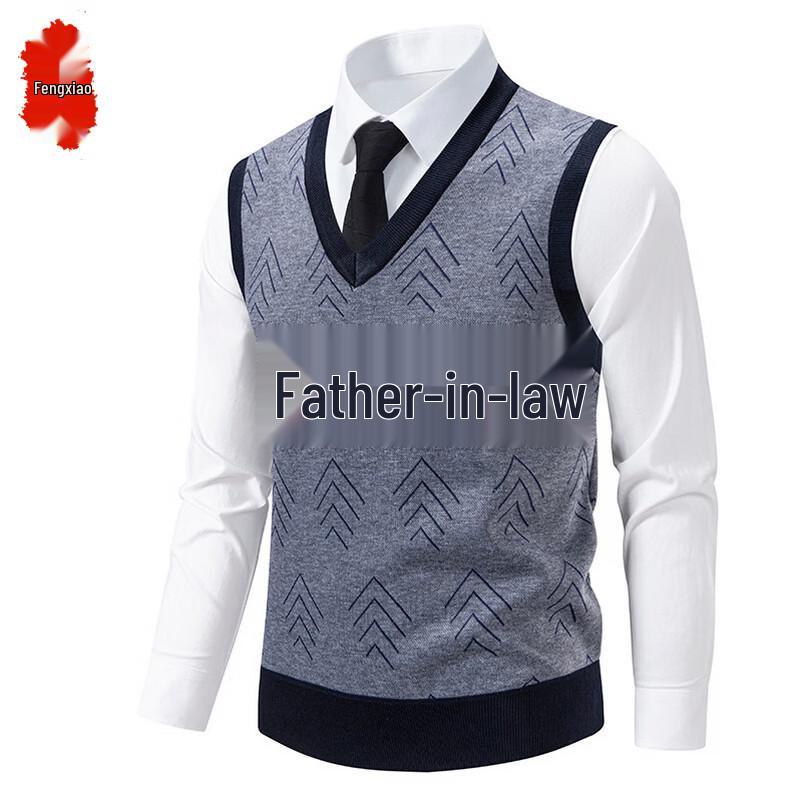 Men s V-Neck Sleeveless Sweater Vest 2XL