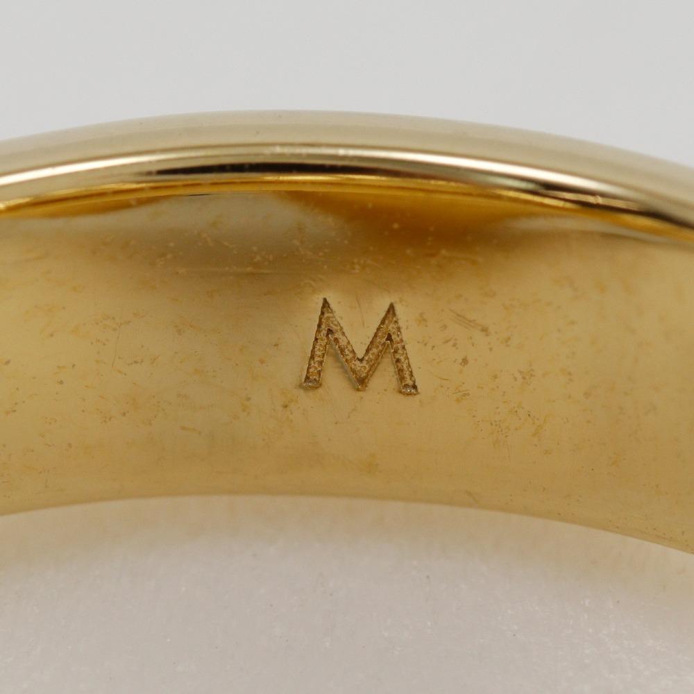LOUIS VUITTON Over the Rainbow Ring M65256 Sparkling Double Finger Twist band gray Plated Gold #7.0(US Size) 31.9g Women Used