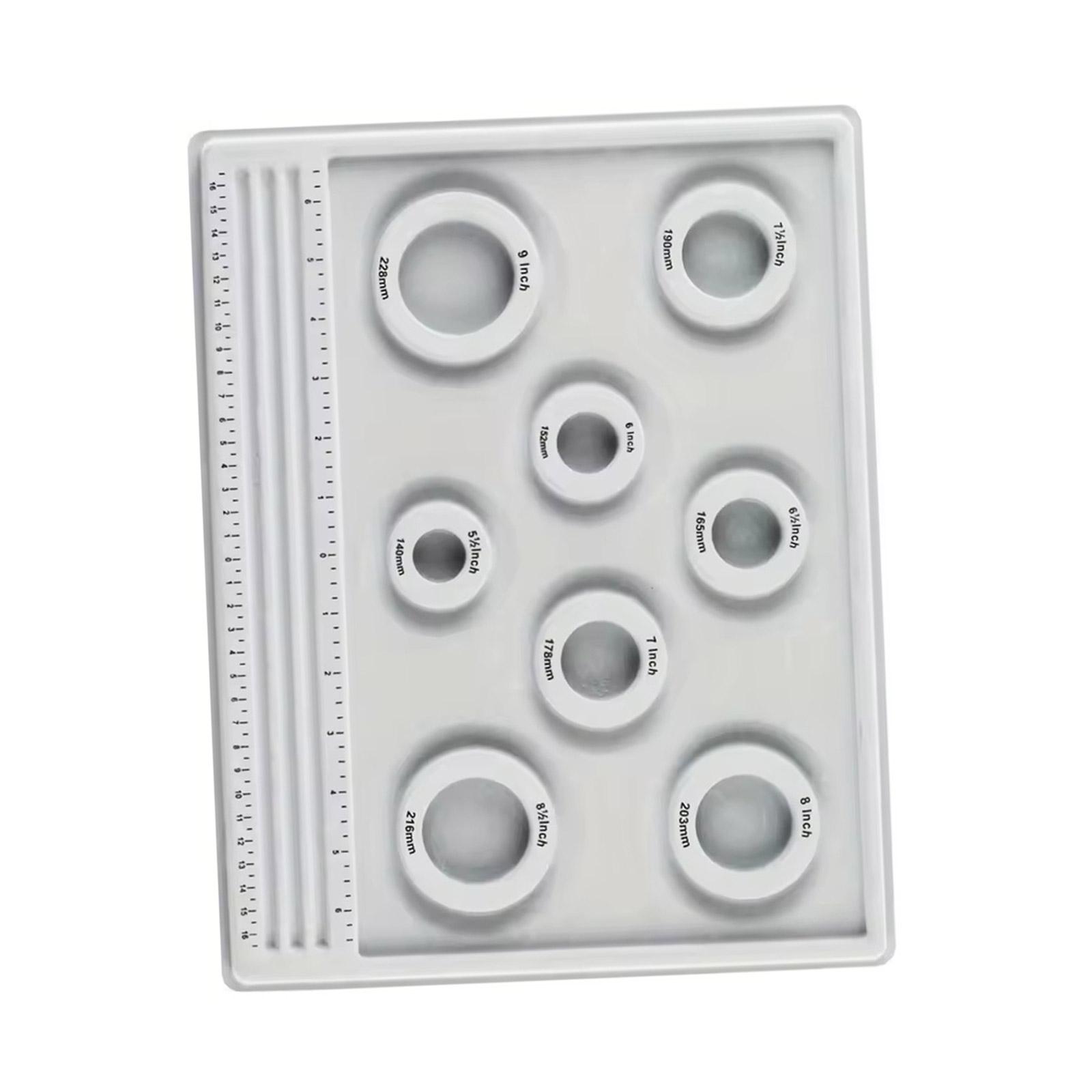 

Точная доска для бисероплетения для набора для изготовления ювелирных изделий своими руками Измерение длины бусин Портативный Прочный ПВХ Инструмент для дизайна Аксессуар