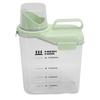 Cereal Storage Container with Spout and Measu  Cup Plastic  tight Kitchen   for Rice Grains Flour Dry Food