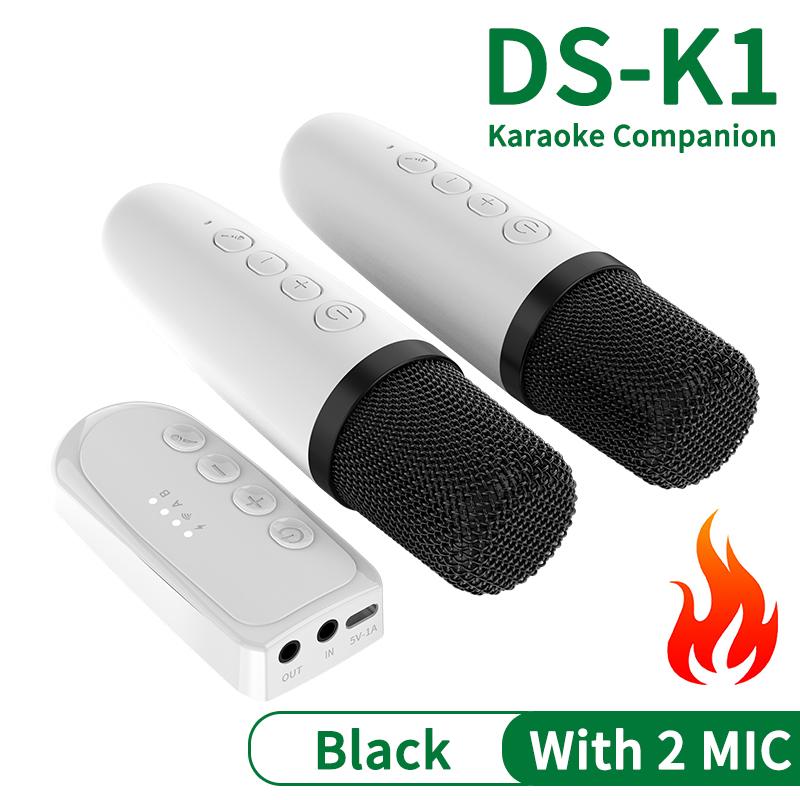 

VAORLO DS-K1 Караоке-компаньйон Bluetooth 5.3 Бездротовий динамічний мікрофон KTV DSP Мікшерна система 3.5MM AUX Type-C Підсилювач-хост