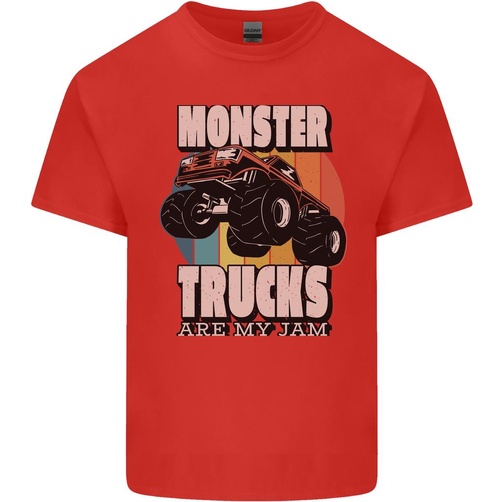 Monster Trucks are My Jam Funny Unisexs Light Cotton TShirt