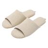 Youtiao Silent Open-Toe Indoor Slippers - Breathable Summer Linen for Wood Floors