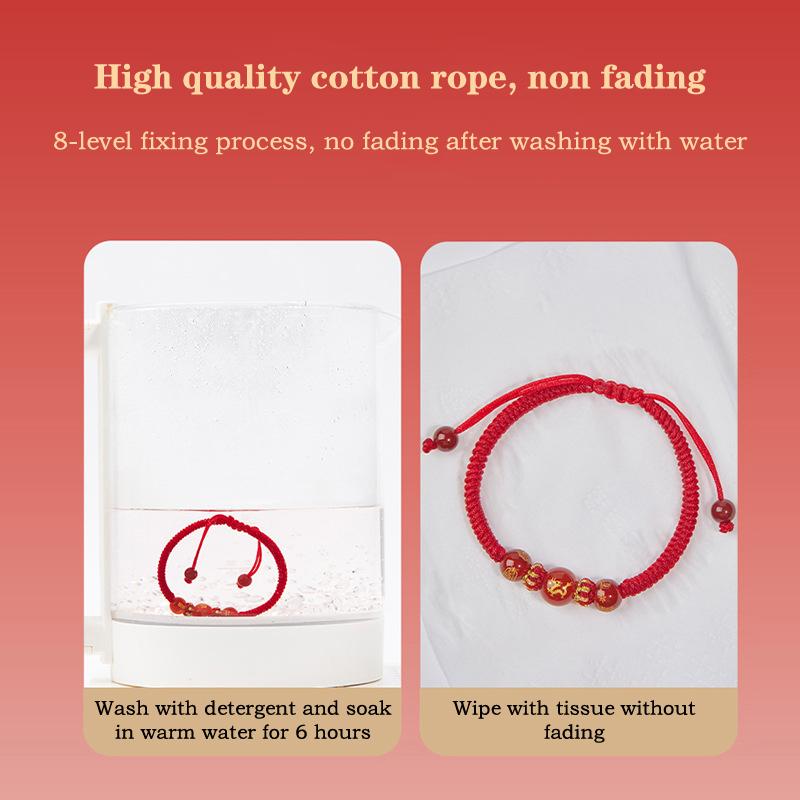 Chinese Style Zodiac Red Rope Braided Bracelet For Men Women Simple  Year Lucky Bracelet Amulet Jewelry Accessories Gifts