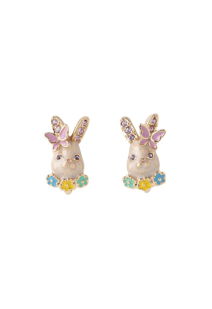 Rabbit motif earrings SAME1501 XW [Anna Sui]