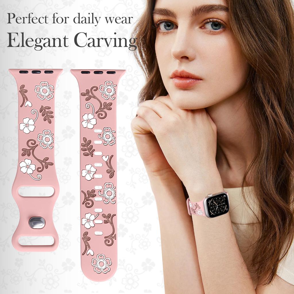 Graviertes Armband für Apple Watch Band 42mm 44mm 46mm 45mm 41 40 49 Sport Armband iWatch Serie 11 10 9 8 7 SE 6 5 Ultra 3
