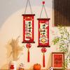 2Pcs Red New Year Wall Pendant Traditional Blessing Words Spring Festival Couplet Chinese Style 2026 Year Door Hanging Decor