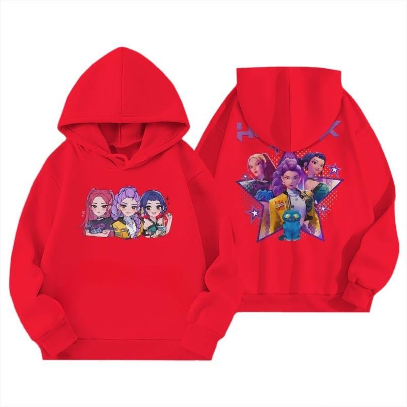 Children's Hooded Sweatshirt Wizard Sisters Cartoon Cute Print Winter Fashion Warm Sweatshirts