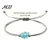 Ocean Inspired Jewelry Handcrafted Sea Glass Adjustable Bracelet, Minimalist Beach Bracelet Durable Elastic Jewelry, Soul Sister Gift for Women, Best