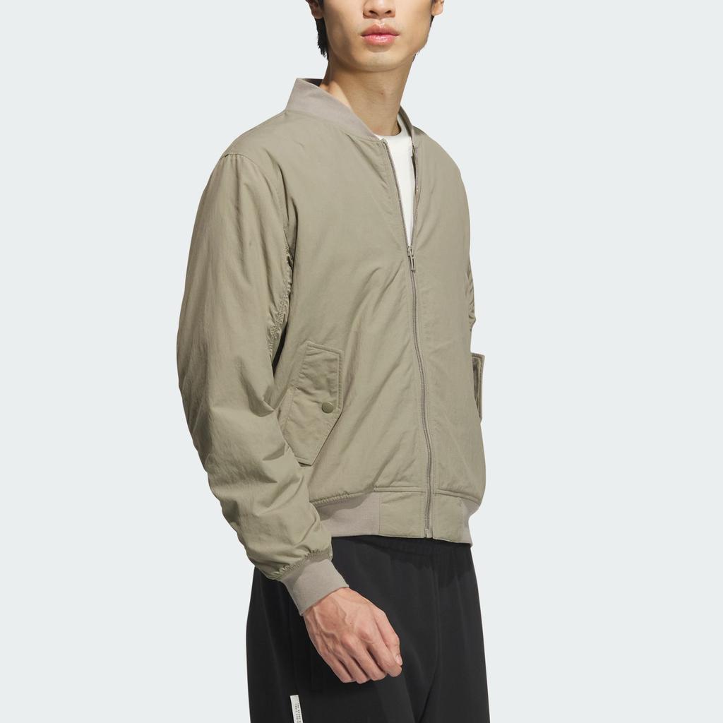 Adidas Bomber Jacket Ap Pilot Sports Casual Long Sleeve Jacket Men Jacket Brown JP4646