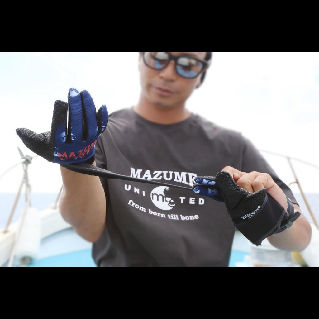 Mazume Game Fishing Supporter Gloves MZGL-S598-08 Red L