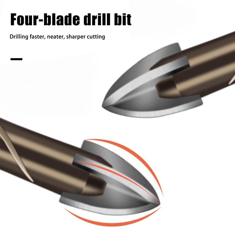 3-12Mm Cross Hex Tile Drill Bits Set For Glass Ceramic Concrete Hole Opener Brick Hard Alloy Triangle Bit Tool Kit Metal Drill