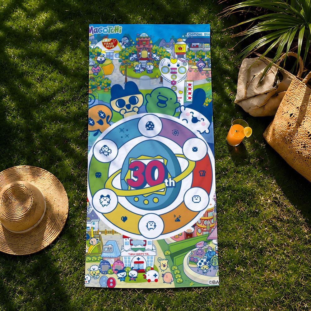 Toy T-Tamagotchi Towel beach towel, quick drying absorbent bath towel for Swim,Gym,Camping,Outdoor