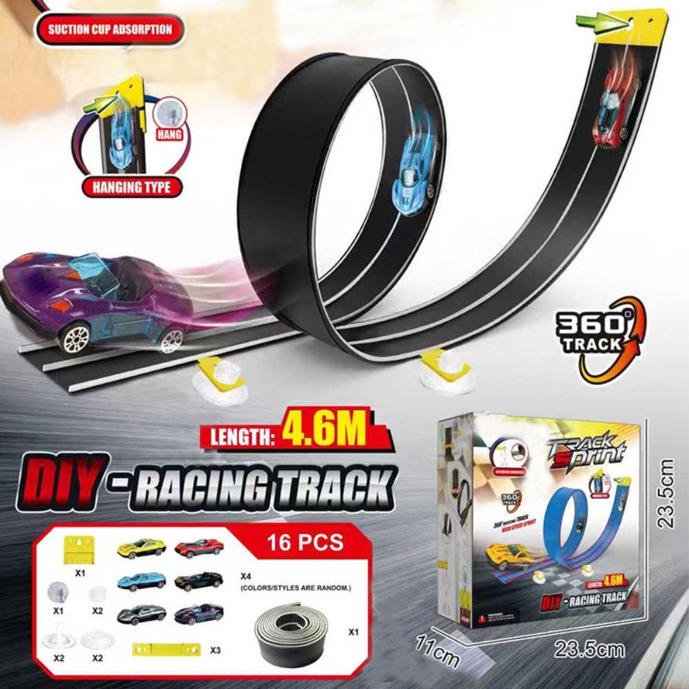 Assembly Flexible Race Track Toy Bendable Gravities Powered Racing Track Car Toy